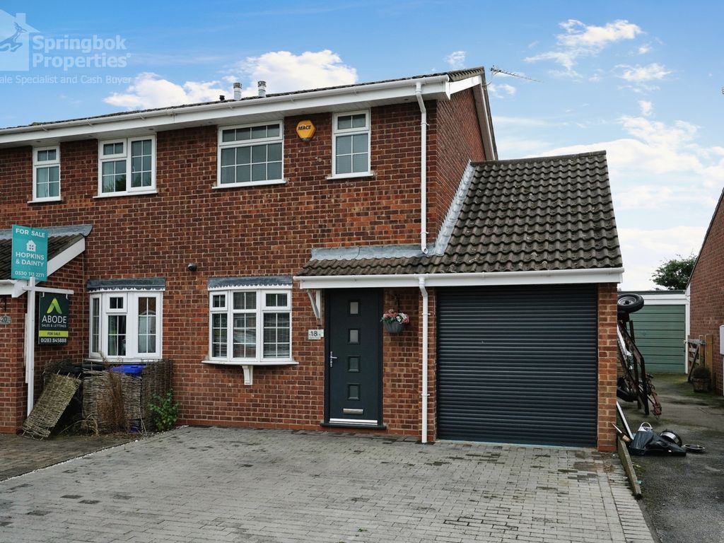 2 bed semidetached house for sale in Glamis Close, Stretton, BurtonOn