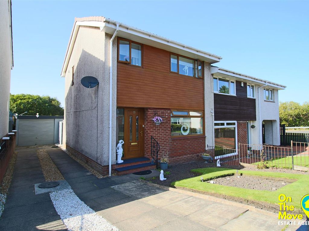 3 bed semidetached house for sale in Kirkton Place, Coatbridge ML5, £