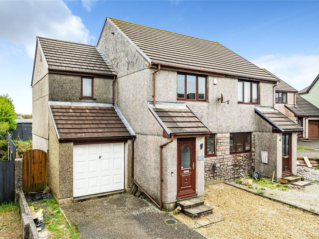 3 bed semidetached house for sale in Carwynnen Close, Praze, Camborne
