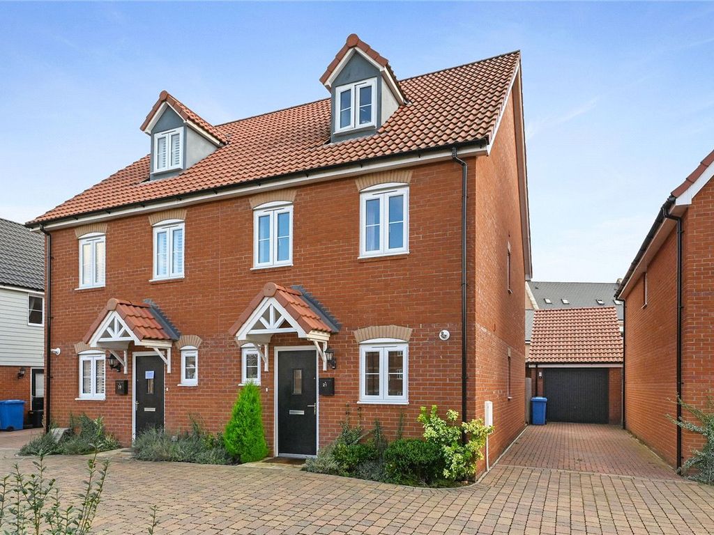 3 bed semidetached house for sale in Blunden Close, Long Melford, Suffolk CO10, £340,000 Zoopla