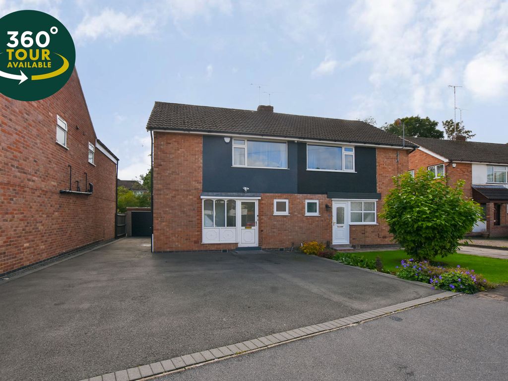 3 bed semidetached house for sale in The Morwoods, Oadby, Leicester