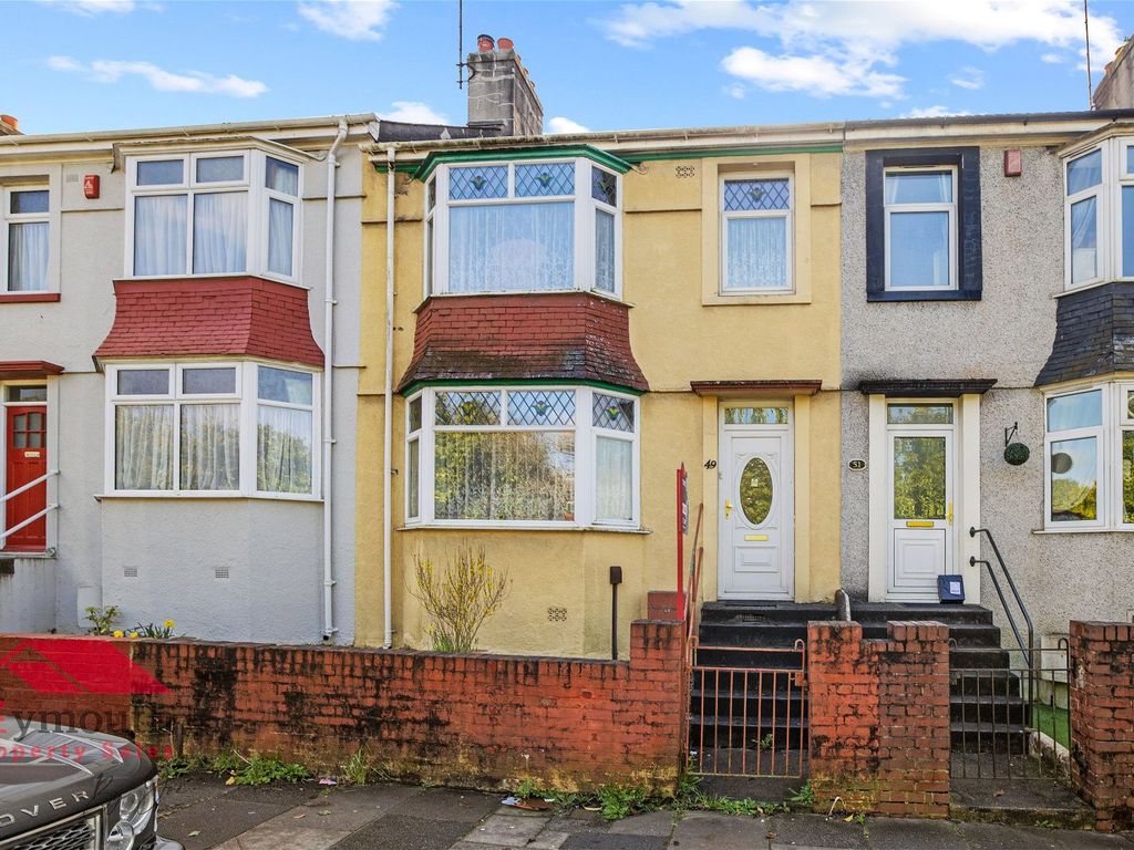 3 bed terraced house for sale in St. Levan Road, Plymouth PL2, £180,000