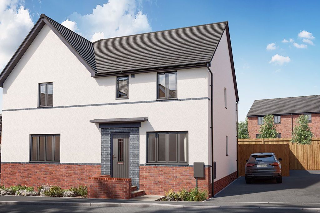 New home, 3 bed semidetached house for sale in "Ellerton" at Llewellyn