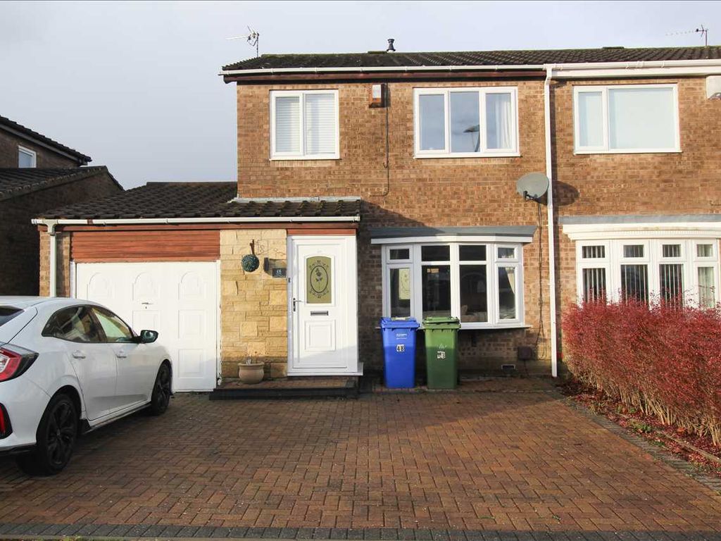 3 bed semidetached house for sale in Kirton Way, Eastfield Dale, Cramlington NE23, £215,000