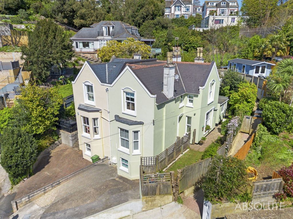 4 bed semidetached house for sale in Thurlow Road, Torquay TQ1, £