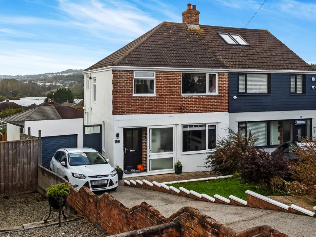 3 bed semidetached house for sale in The Knoll, Plymouth PL7, £300,000