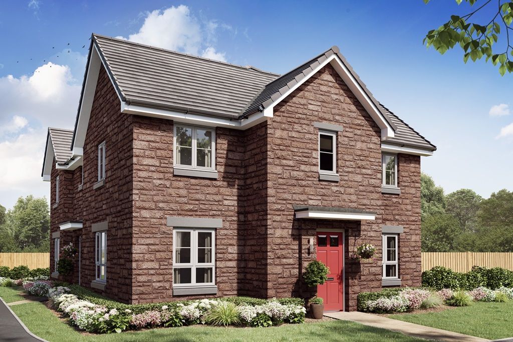 New home, 3 bed semidetached house for sale in "Abergeldie" at Nasmith