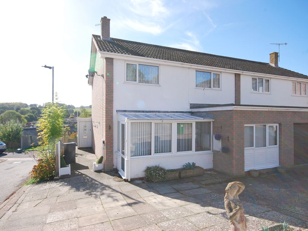 3 bed semidetached house for sale in Moor View Close, Sidmouth EX10