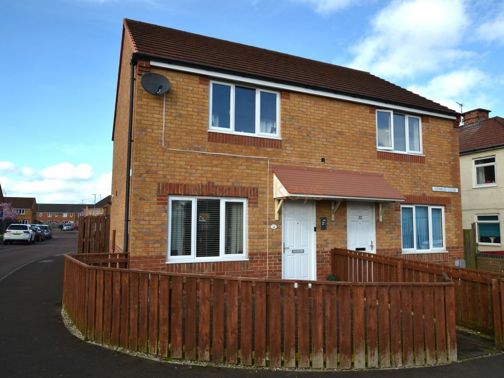 2 bed semidetached house for sale in Oswald Close, Boldon Colliery