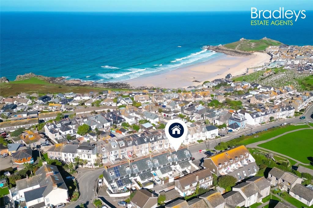 3 bed terraced house for sale in Wheal Ayr Terrace, St. Ives, Cornwall