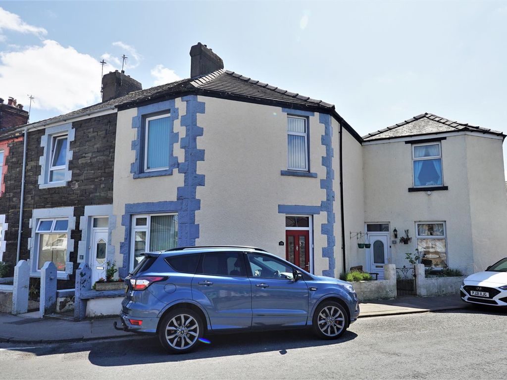 3 bed end terrace house for sale in Lancashire Road, Millom LA18, £