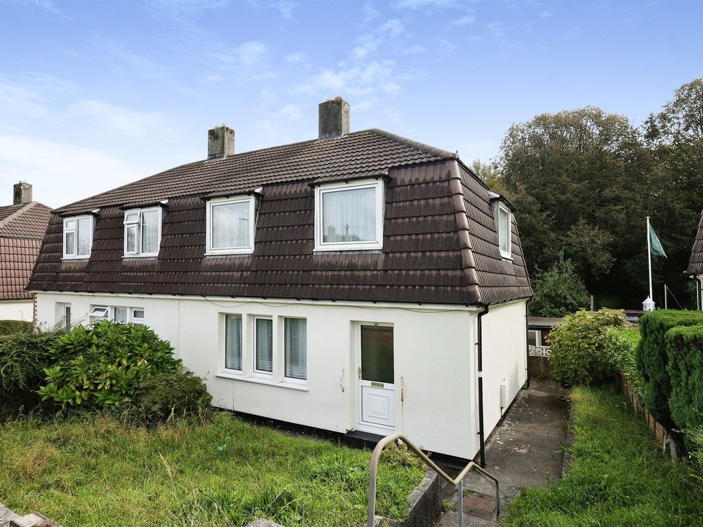 3 bed semidetached house for sale in Biggin Hill, Plymouth PL5, £