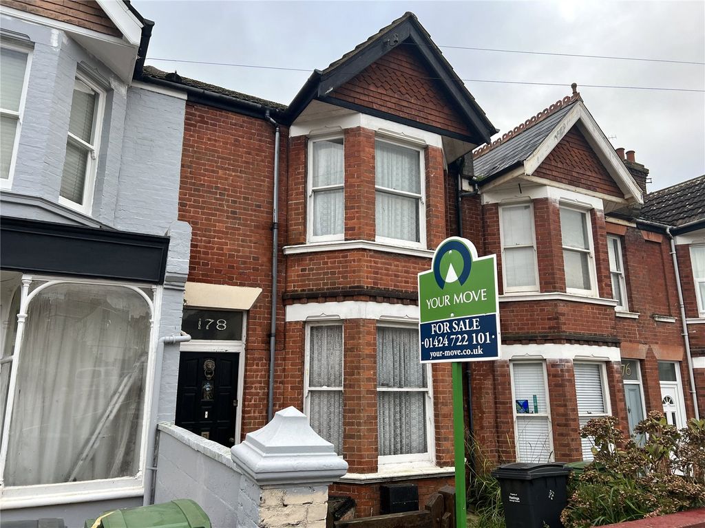 4 bed terraced house for sale in Harold Road, Hastings, East Sussex