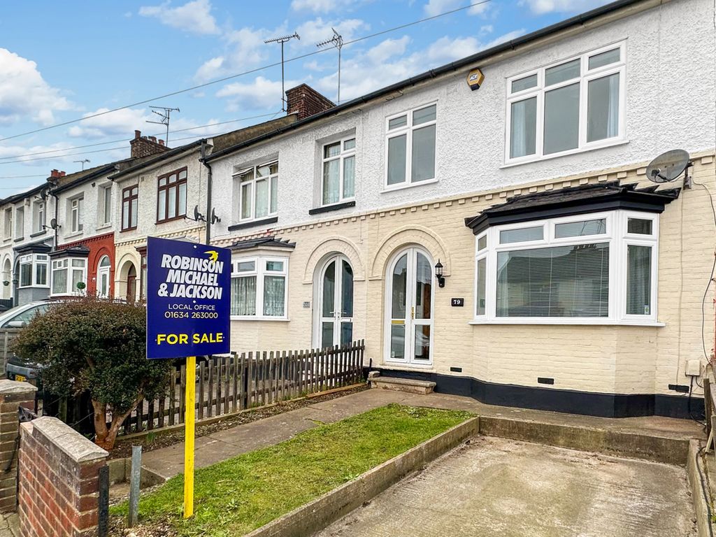 3 bed terraced house for sale in St Marys Road, Gillingham, Kent ME7, £