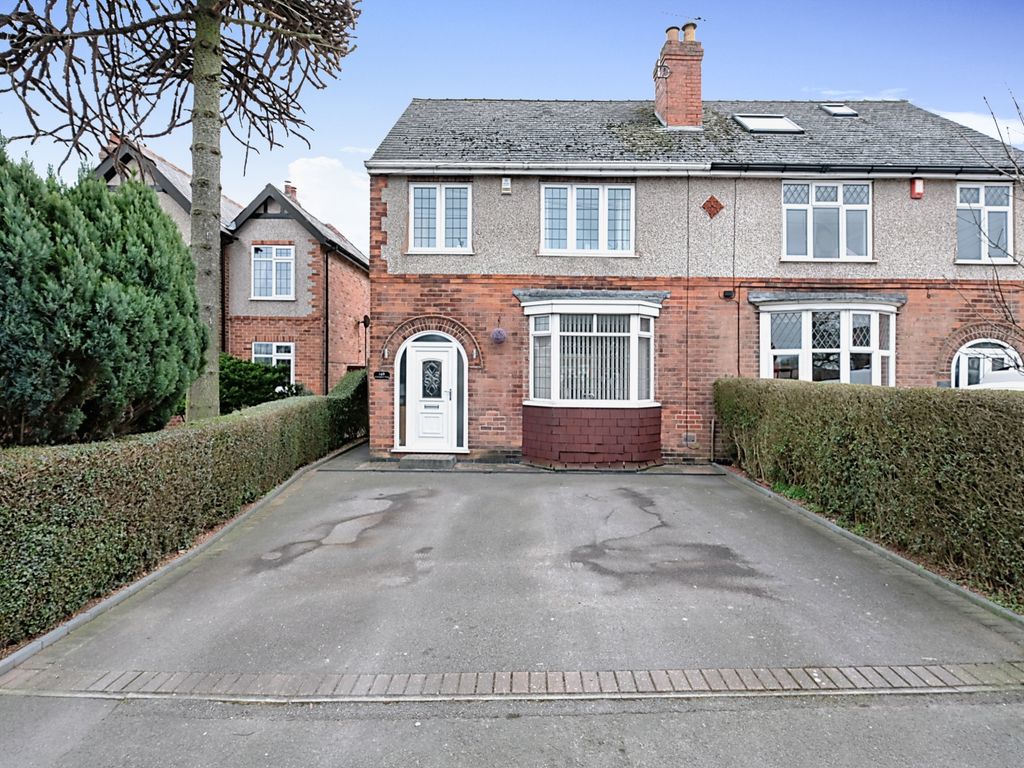 3 bed semidetached house for sale in Nottingham Road, Alfreton DE55