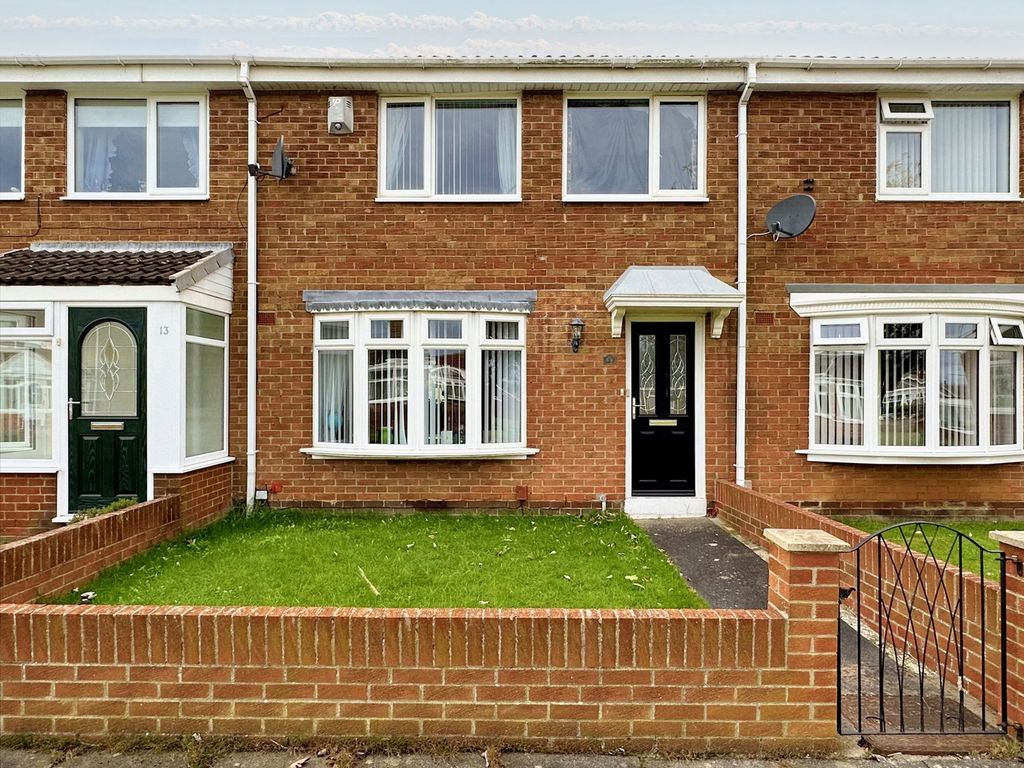 3 bed terraced house for sale in Peterborough Way, Jarrow NE32, £