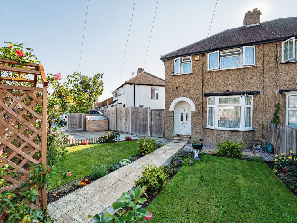 3 bed semidetached house for sale in Dickens Avenue, Uxbridge UB8, £