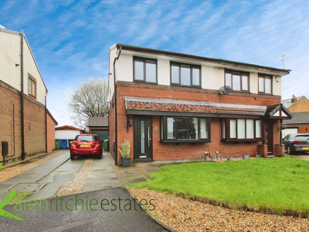 3 bed semidetached house for sale in Alford Grove, Bradley Fold BL2, £