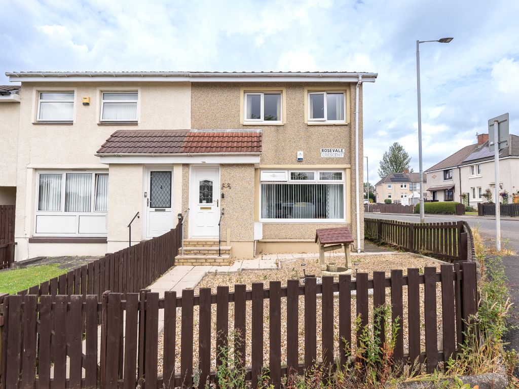 2 bed end terrace house for sale in Rosevale Crescent, Bellshill ML4, £