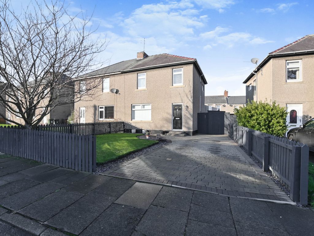 3 bed semidetached house for sale in Wark Avenue, Shiremoor, Newcastle