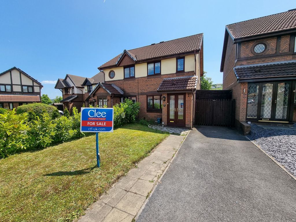 2 bed semidetached house for sale in Clos Burlais, Cwmdu, Swansea
