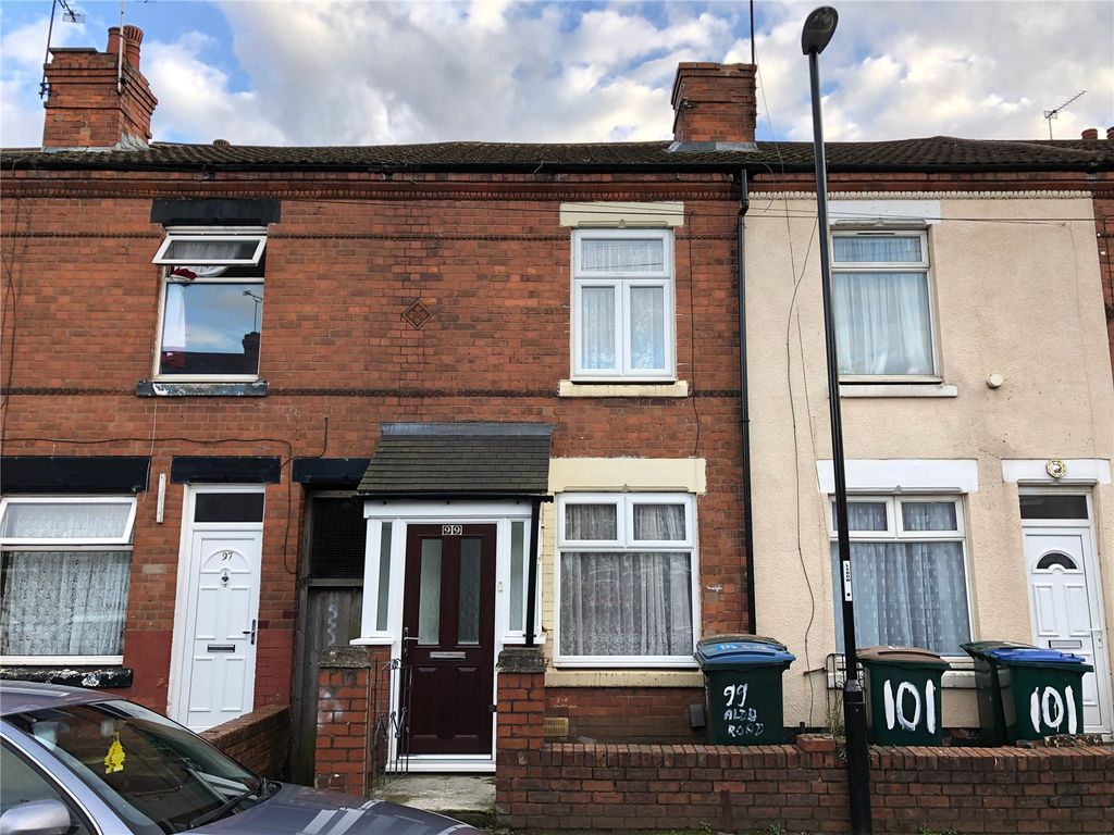2 bed terraced house for sale in Aldbourne Road, Radford, Coventry CV1