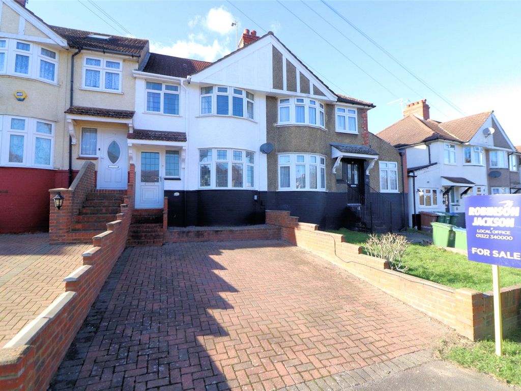3 bed terraced house for sale in Collindale Avenue, Northumberland Heath, Kent DA8, £400,000