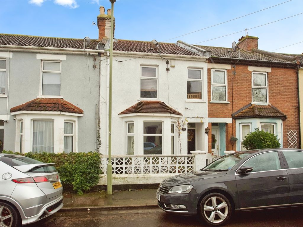 4 bed terraced house for sale in Mayfield Road, Gosport PO12, £220,000