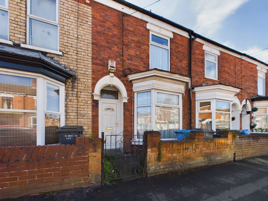 2 bed terraced house for sale in Belvoir Street, Hull HU5, £104,000
