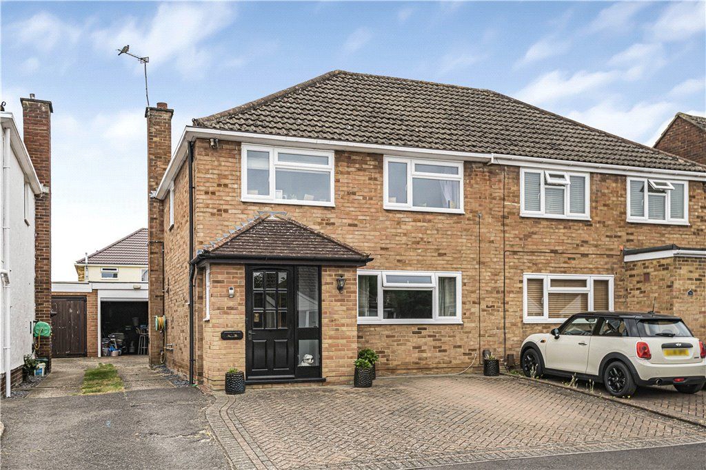 3 bed semidetached house for sale in Wavendene Avenue, Egham, Surrey