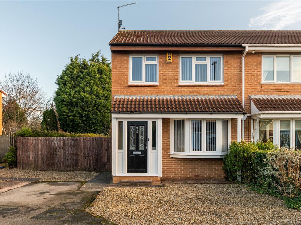 3 bed semidetached house for sale in Broome Close, Fawdon, Newcastle Upon Tyne NE3, £220,000