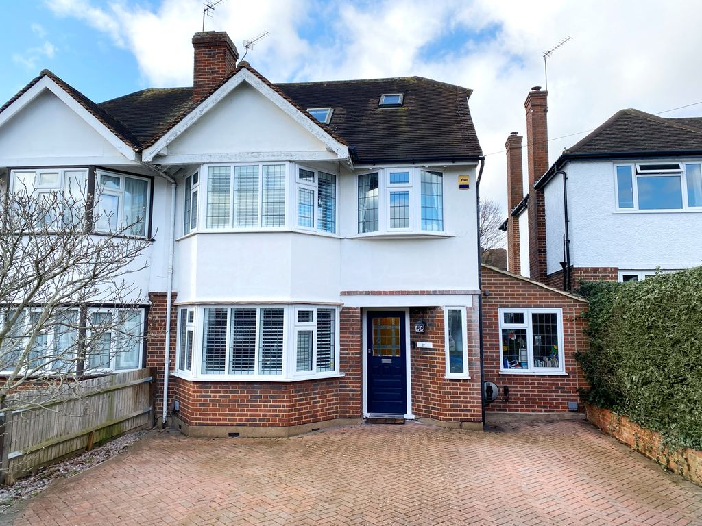 4 bed semidetached house for sale in Stoneleigh Park Road, Epsom KT19