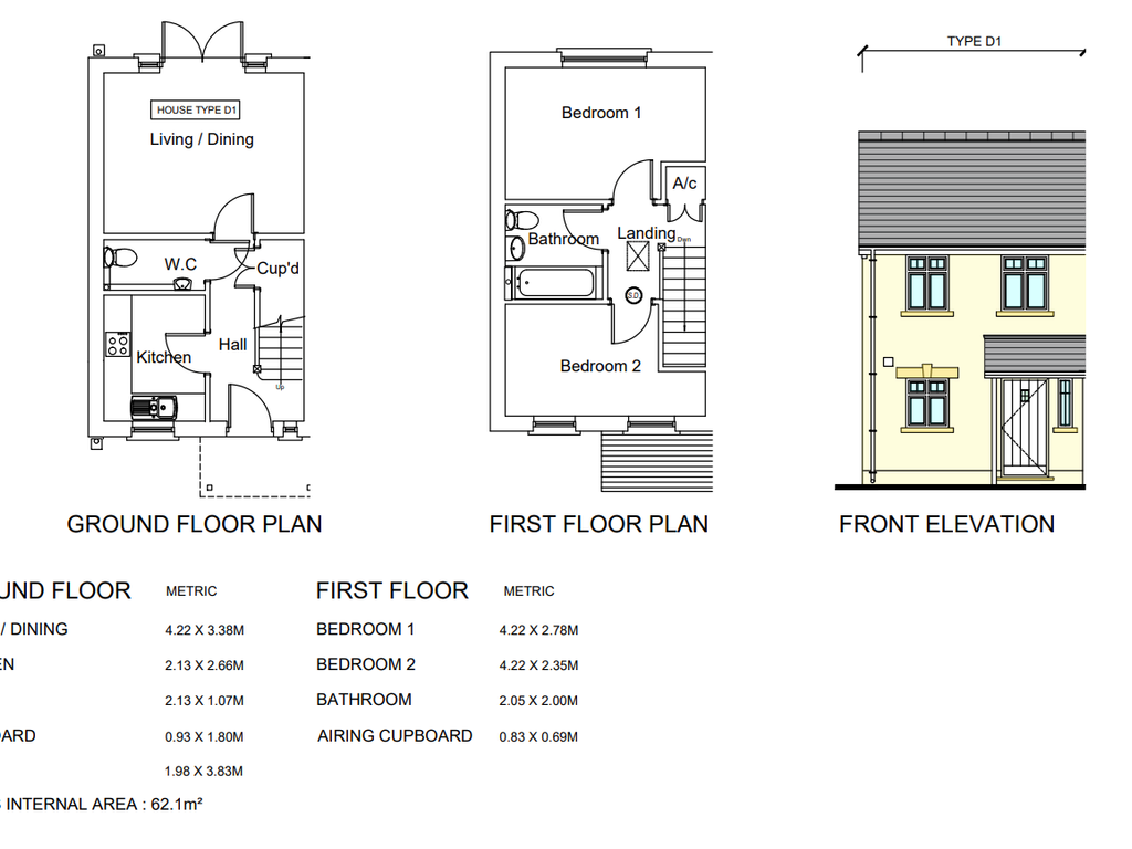 New home, 1 bed terraced house for sale in Pond Bridge Development