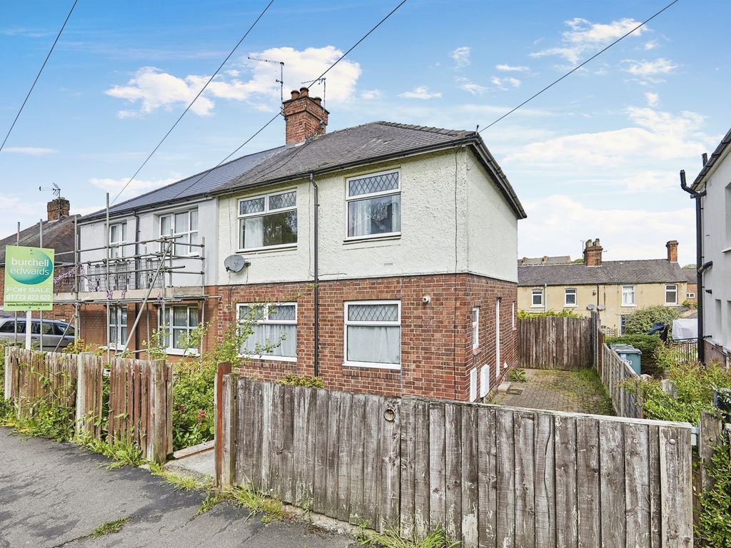 3 bed semidetached house for sale in Manor Road, Belper DE56, £140,000