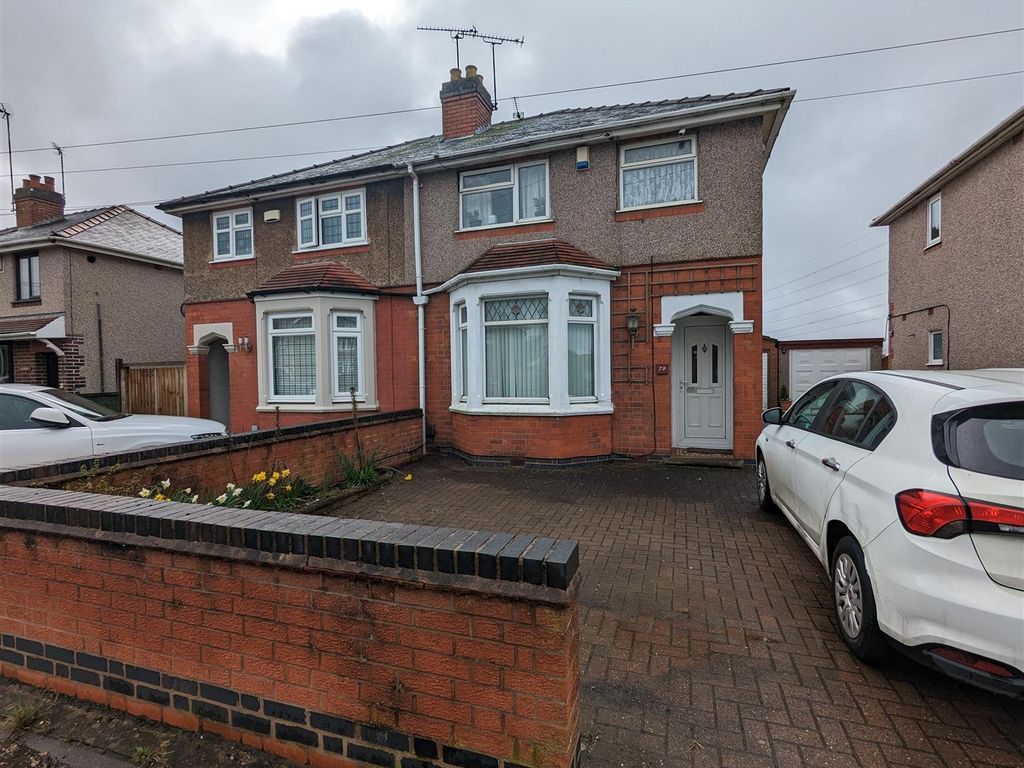 3 bed semidetached house for sale in Goodyers End Lane, Bedworth CV12