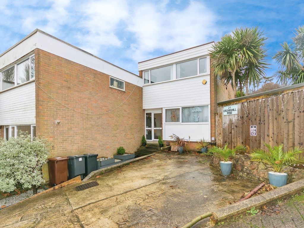 3 bed end terrace house for sale in Crownhill Rise, Torquay TQ2, £