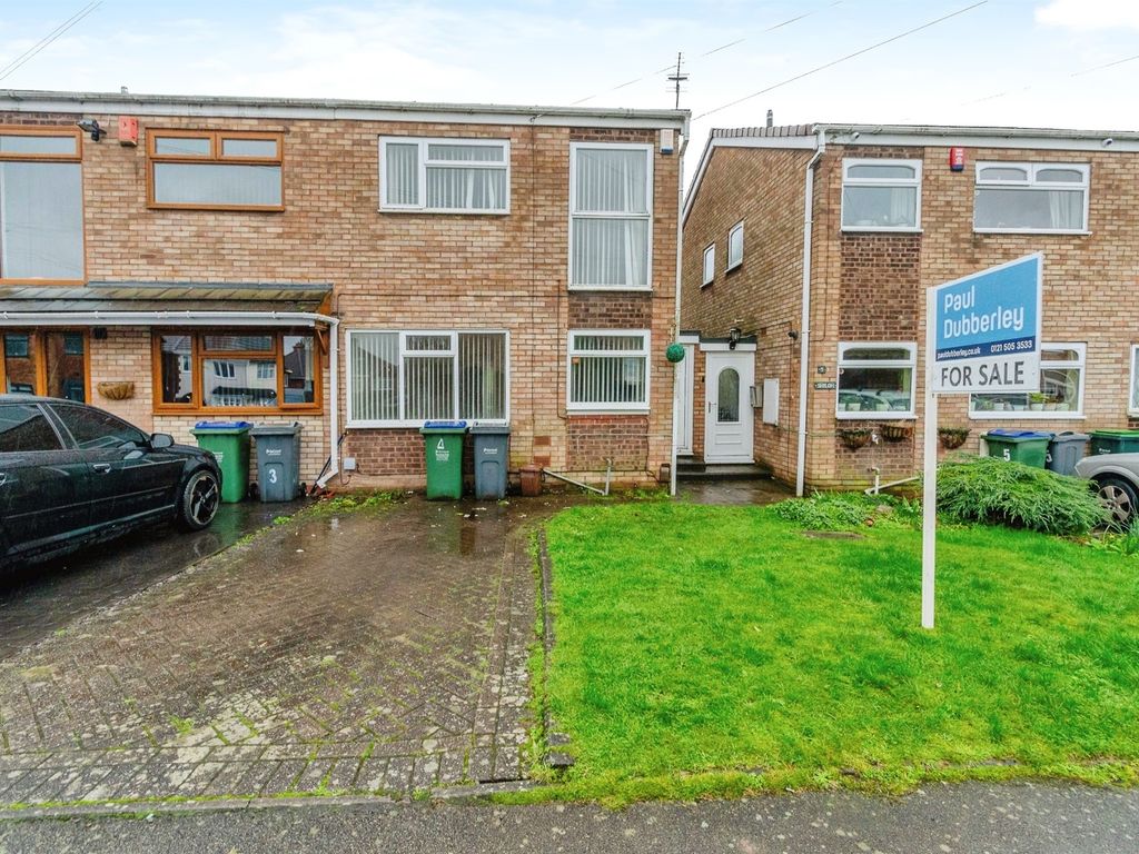 3 bed semidetached house for sale in Parkside Close, Wednesbury WS10
