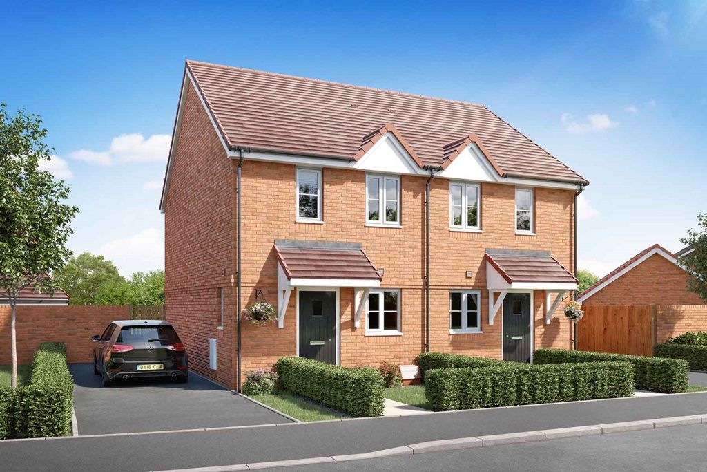 New home, 2 bed semidetached house for sale in "The Canford Plot 156