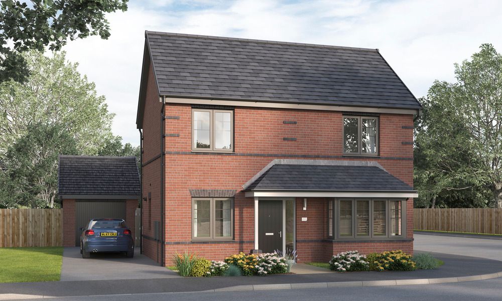 New home, 4 bed detached house for sale in Pit Lane, Shipley, Heanor