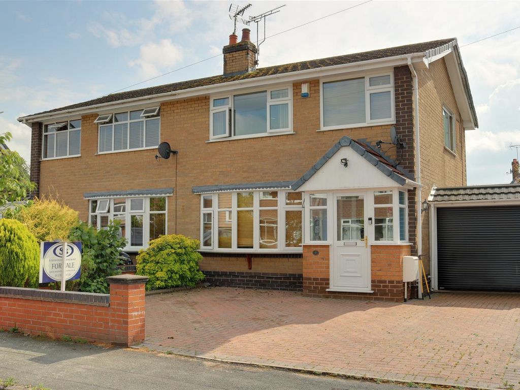 3 bed semidetached house for sale in Woodland Road, Rode Heath, Stoke