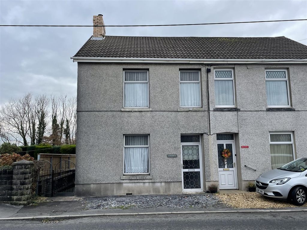 3 bed semidetached house for sale in Carway, Kidwelly SA17, £115,000
