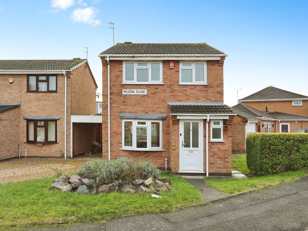 3 bed detached house for sale in Peldon Close, Leicester LE4, £299,000