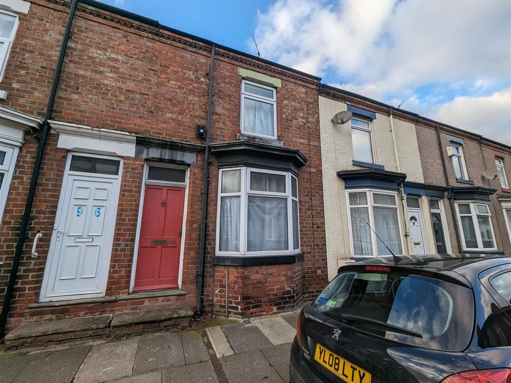 2 bed terraced house for sale in Salisbury Terrace, Darlington DL3, £
