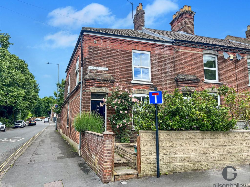 3 bed end terrace house for sale in Bakers Road, Norwich NR3, £290,000