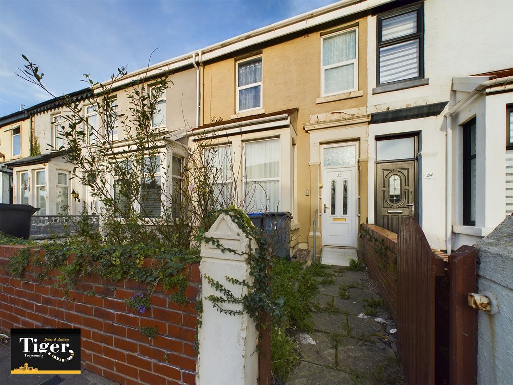 2 bed terraced house for sale in Gorton Street, Blackpool FY1, £55,500