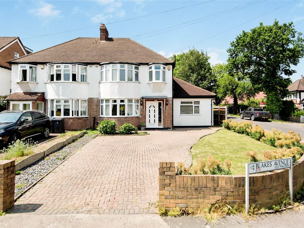 3 bed semidetached house for sale in Blakes Avenue, New Malden KT3