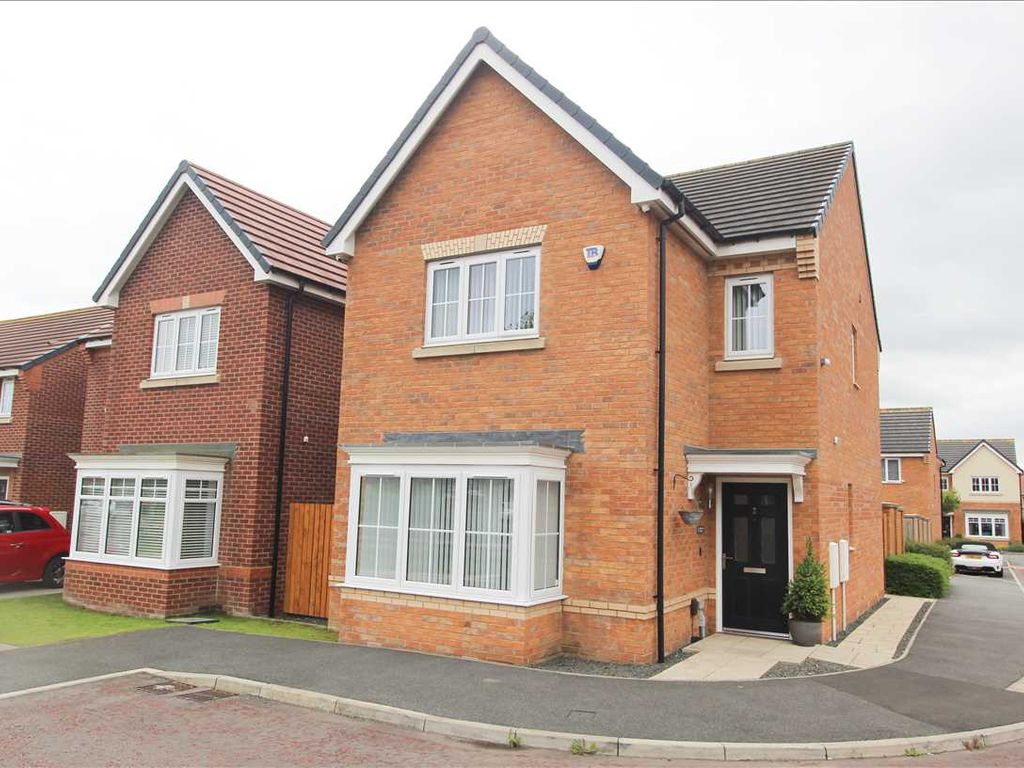 4 bed detached house for sale in Watervale Gardens, Barley Meadows, Cramlington NE23, £295,000