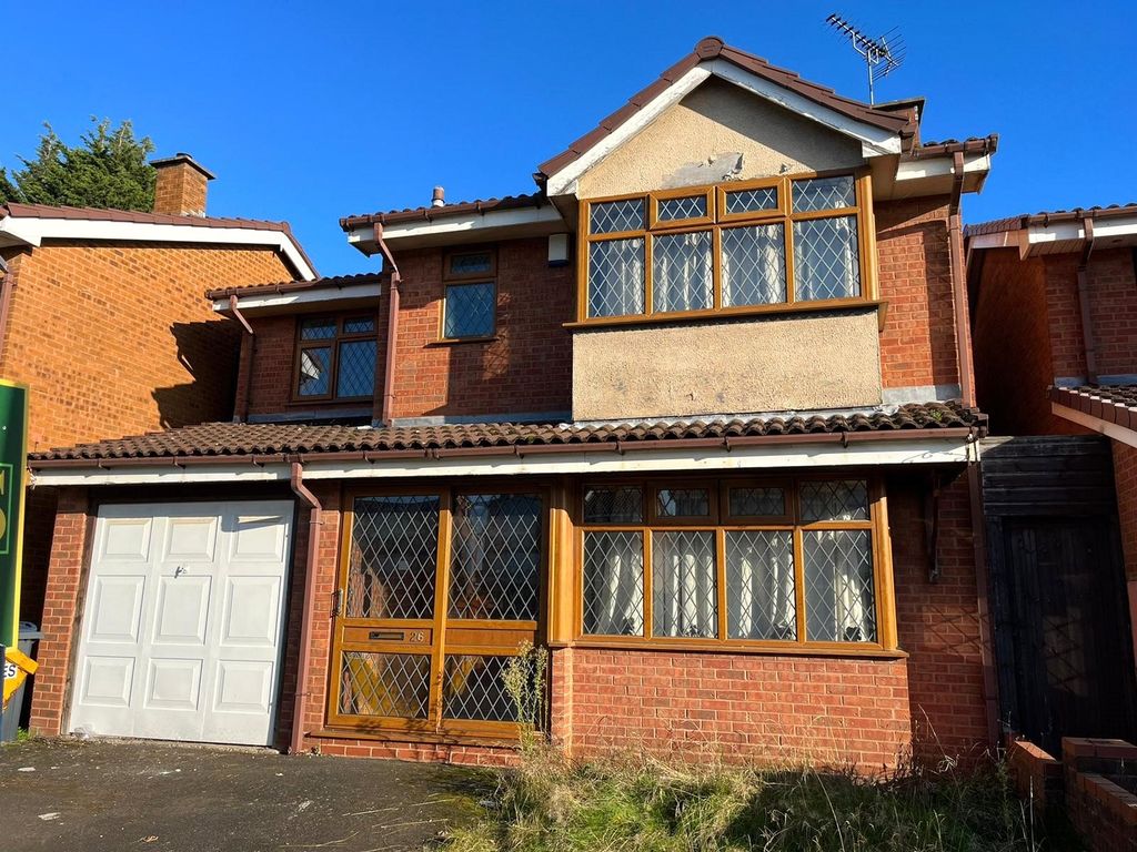 4 bed detached house for sale in Johnson Close, Ward End, Birmingham, West Midlands B8, £375,000