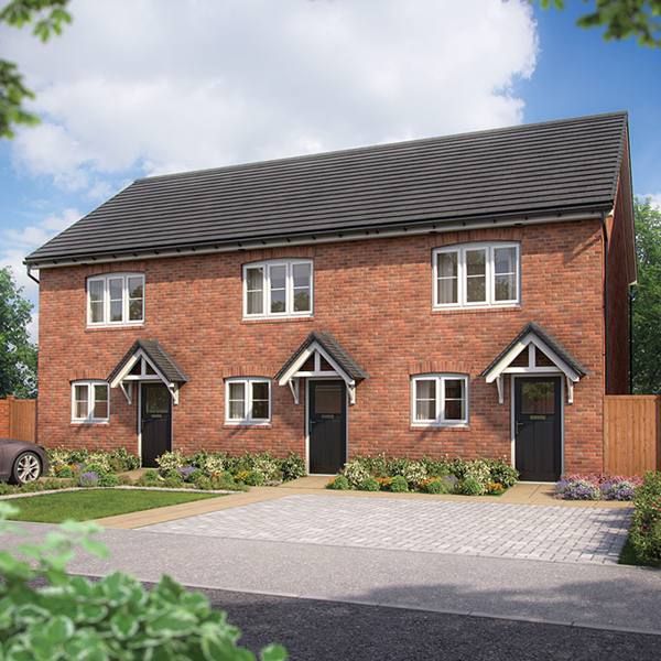 New home, 2 bed terraced house for sale in "Hawthorn" at Amos Drive