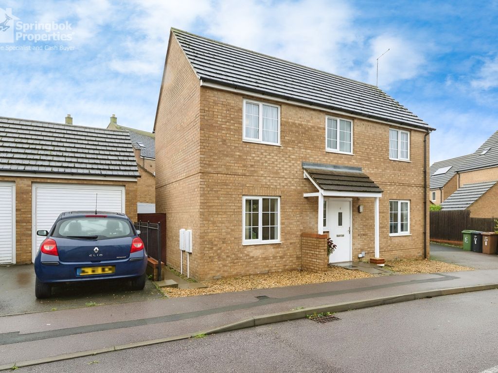 3 bed detached house for sale in Sharman Drive, Corby, Northamptonshire